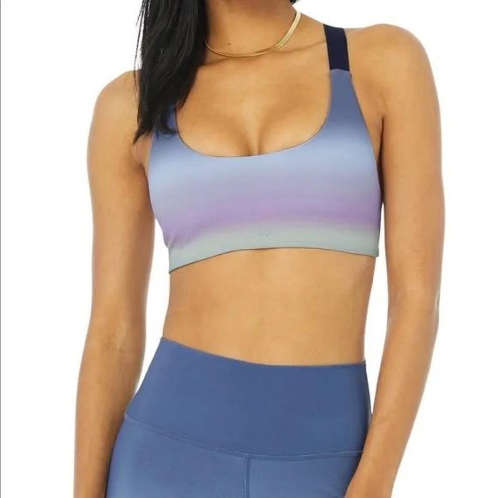 Alo VAPOR GRADIENT DUSK TAKE CHARGE BRA - size S